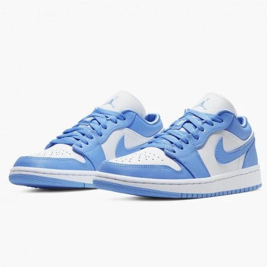Air Jordan 1 Retro Low Unc University Blue White by Air Jordan