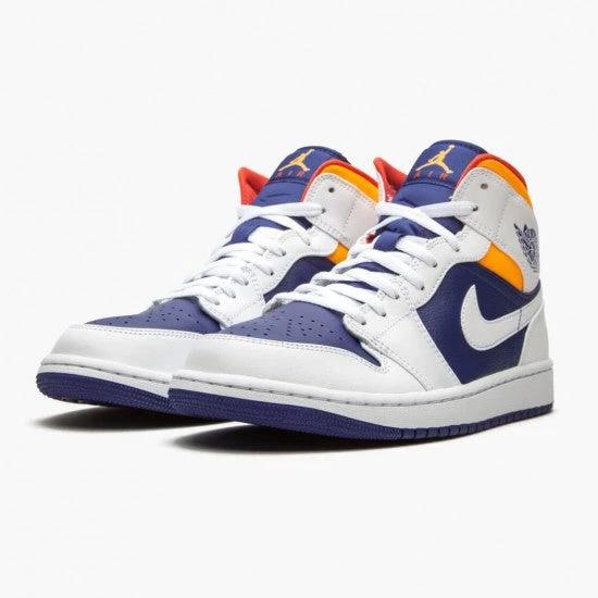 Air Jordan 1 Mid Royal Blue Laser Orange by Air Jordan