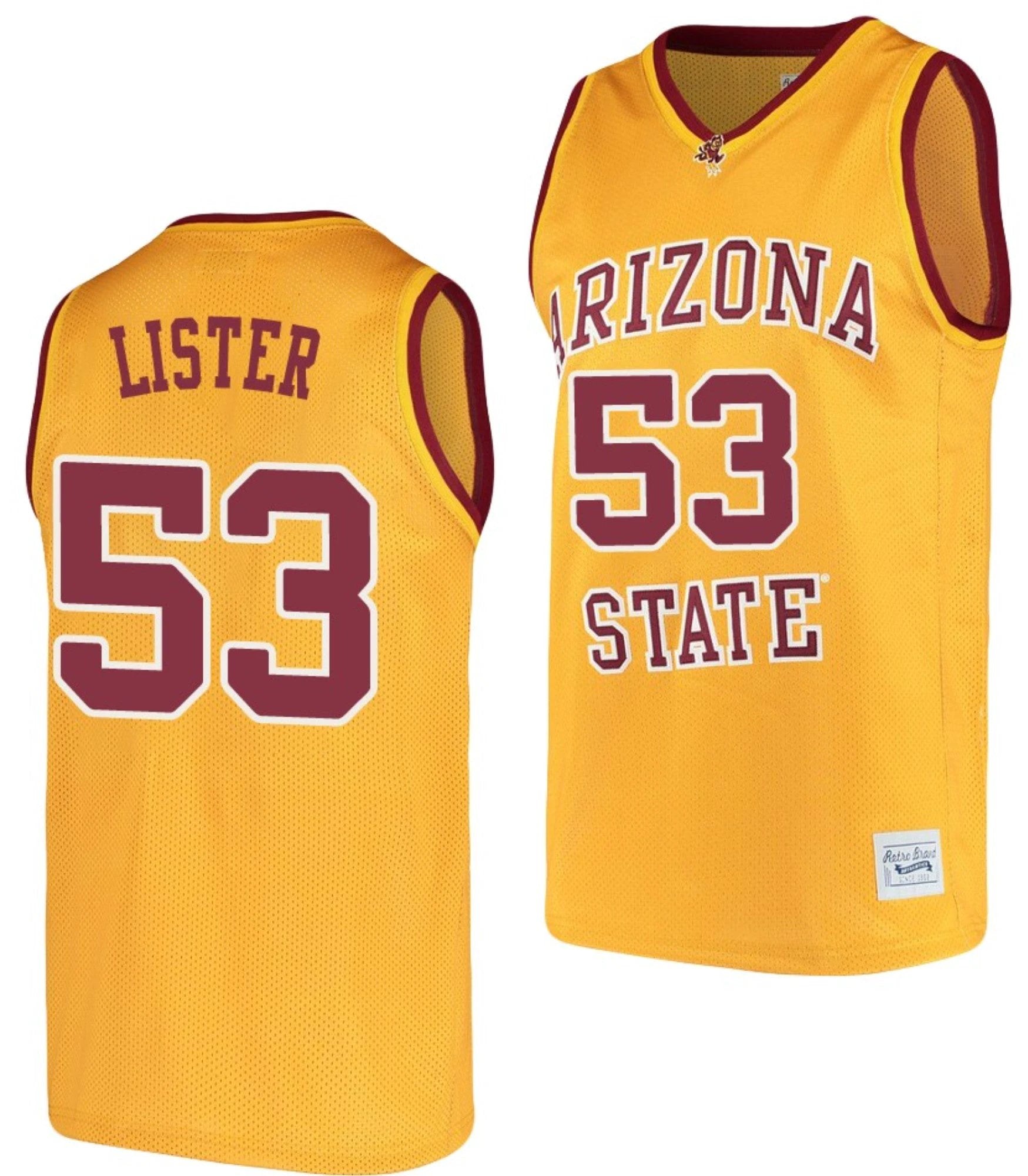 Alton Lister Jersey #53 Arizona State Sun Devils College Basketball by My store basketball