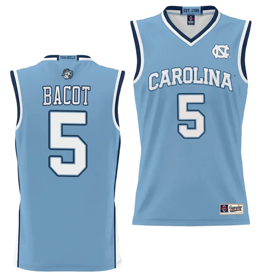 Armando Bacot Jersey #5 UNC Tar Heels NIL College Basketball Lightweight Blue by My store basketball