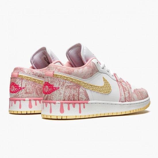 Air Jordan 1 Low Se Gs Paint Drip Arctic Punch by Air Jordan