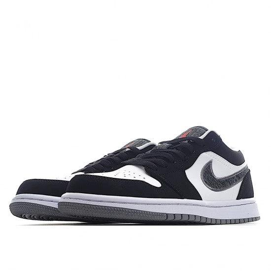 Air Jordan 1 Low Black White Wolf Grey by Air Jordan