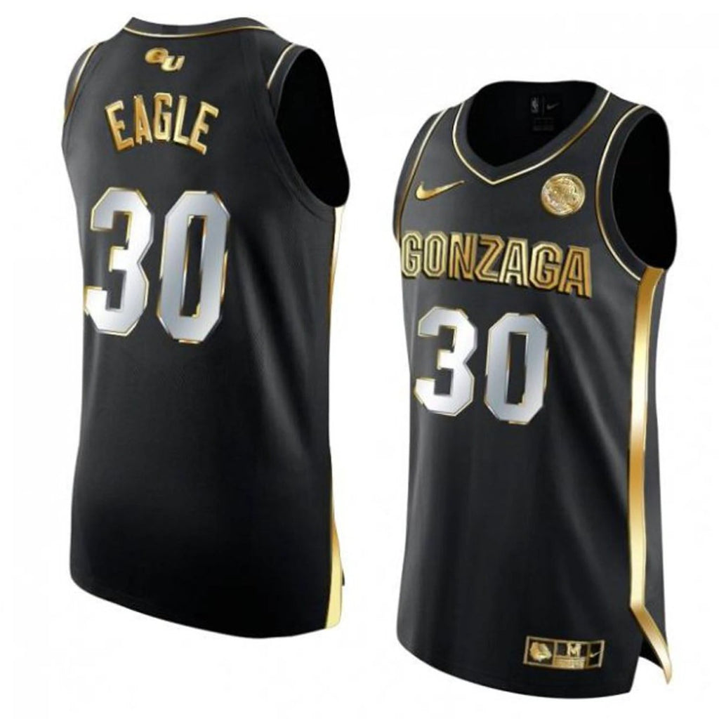 Abe Eagle Jersey Gonzaga Bulldogs College Basketball Black #301 by My store basketball