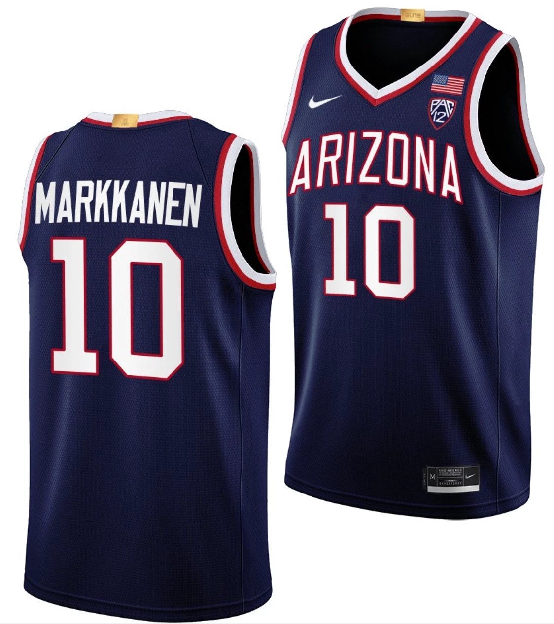 Azuolas Tubelis Jersey Arizona Wildcats College Basketball Limited #10 by My store basketball