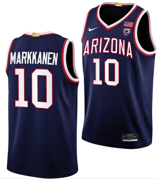 Azuolas Tubelis Jersey Arizona Wildcats College Basketball Limited #10 by My store basketball