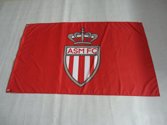 AS Monaco FC Flag 3x5ft Banner polyester by flagsjustdoit