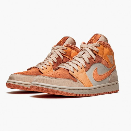 Air Jordan 1 Mid Apricot Orange by Air Jordan