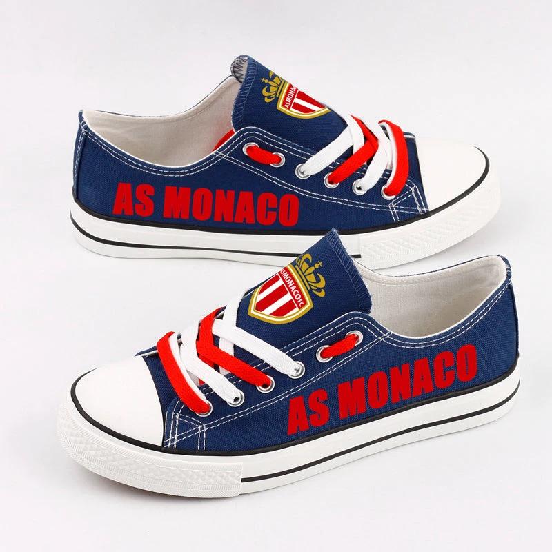 AS Monaco Low Top Canvas Sport Sneakers Shoes For Men Women Fans by Crocs