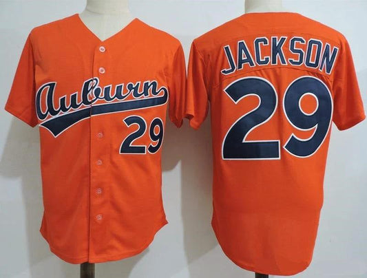 Auburn Tigers Bo Jackson #29 College Baseball Jersey - Orange by My Store