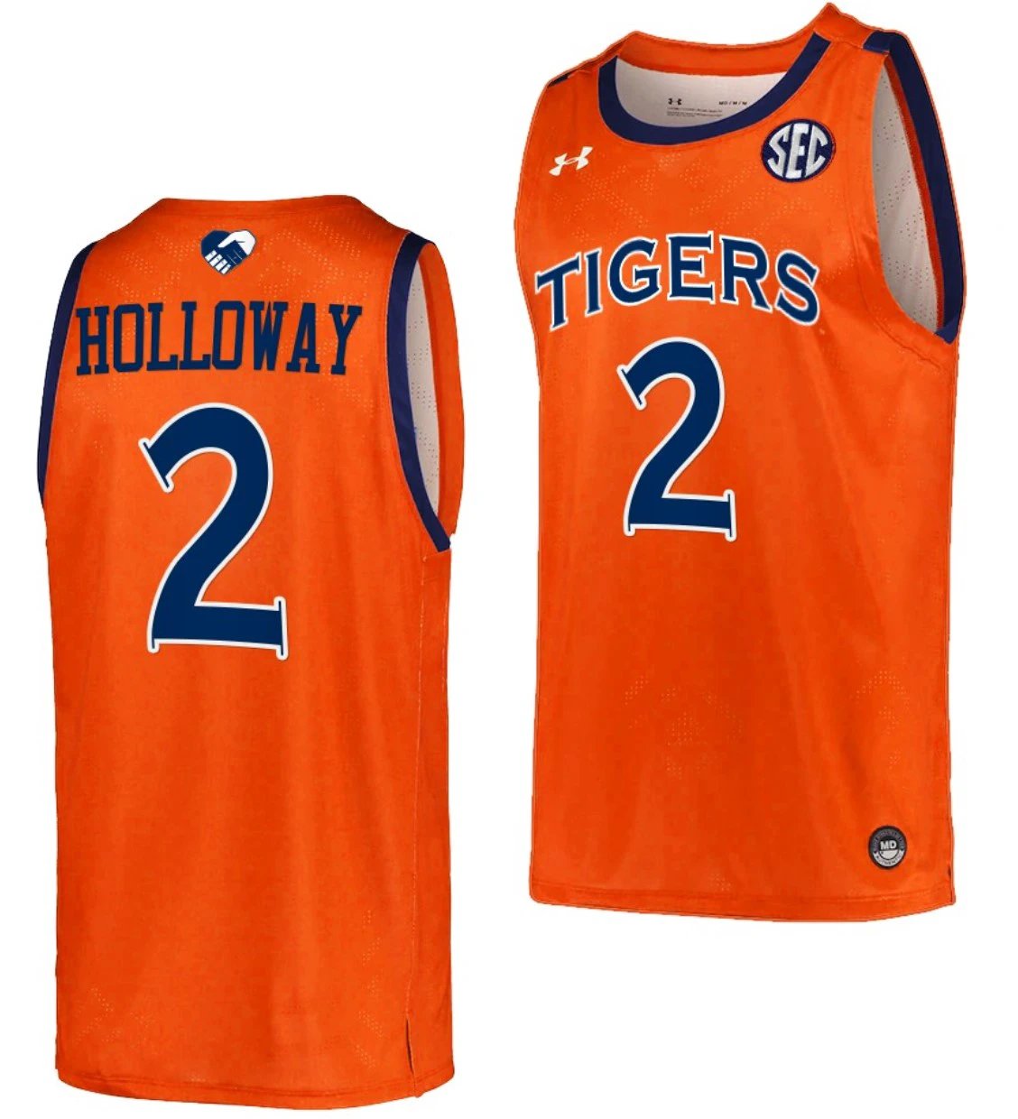 Aden Holloway Jersey Auburn Tigers College Basketball #2 by My store basketball