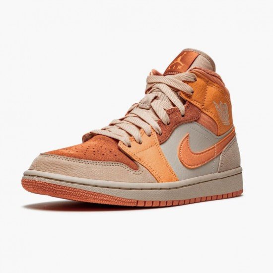 Air Jordan 1 Mid Apricot Orange by Air Jordan