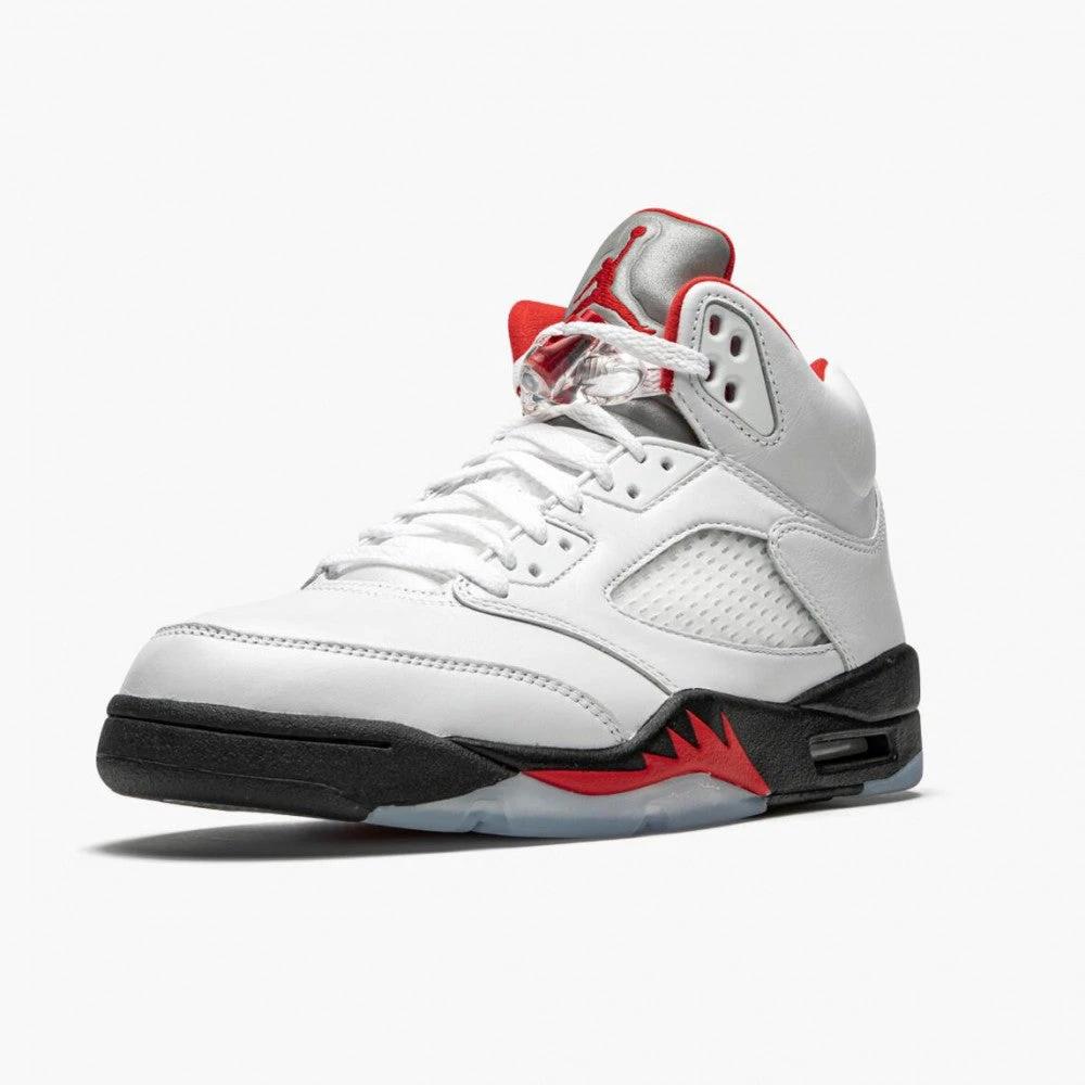 Air Jordan 5 Retro Fire Red Silver Tongue by Air Jordan