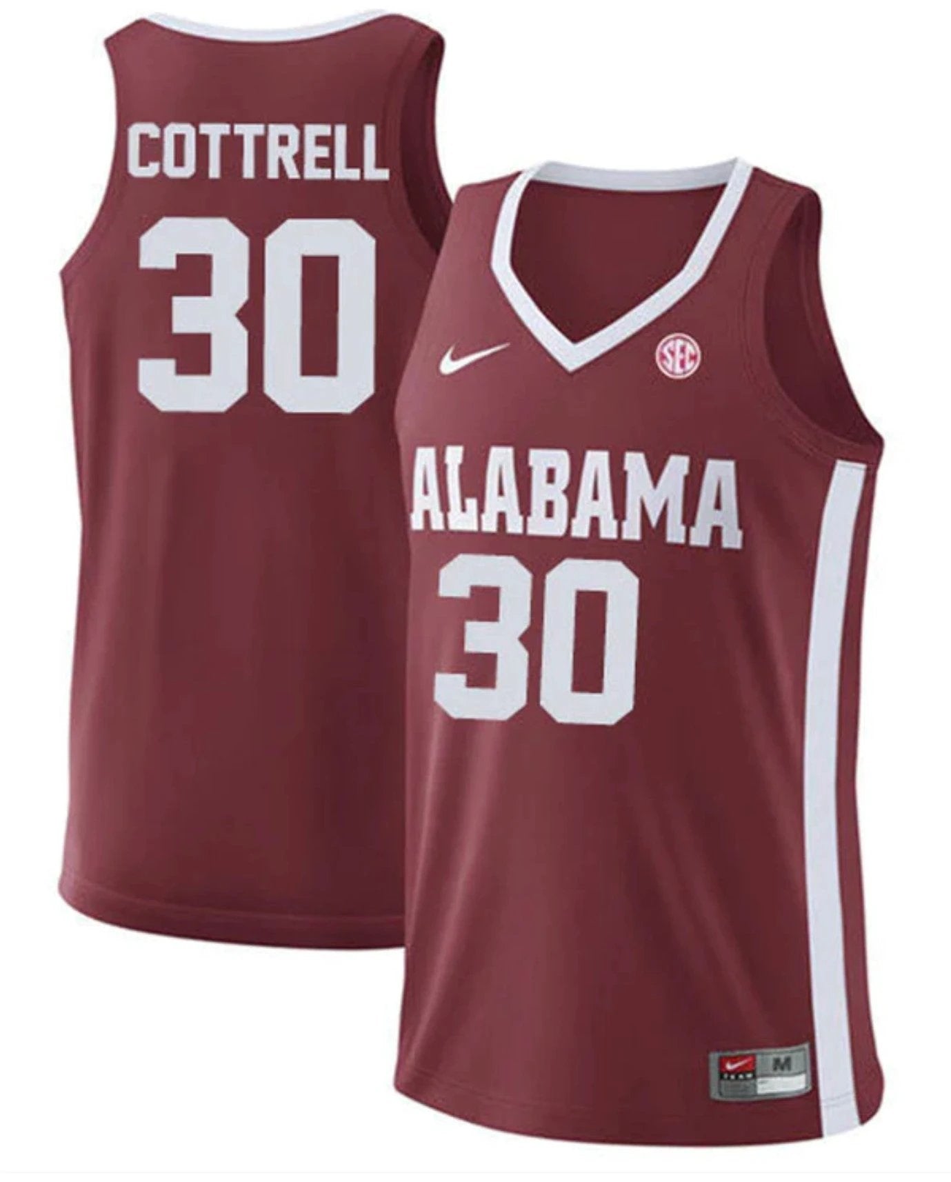 Adam Cottrell Jersey Alabama Crimson Tide College Basketball Replica Crimson #30 by My store basketball