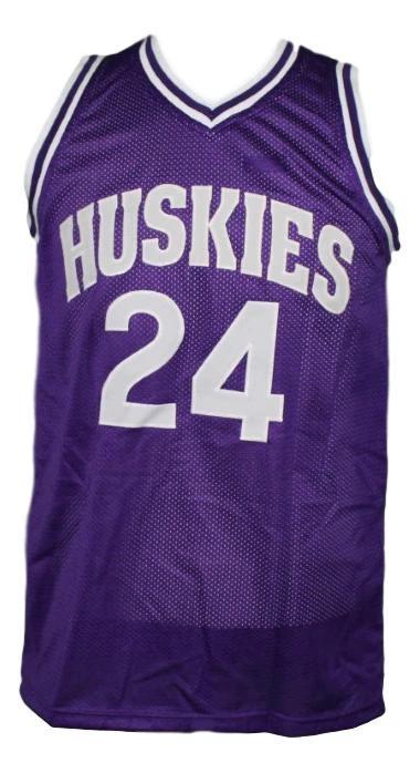 A Tyler Jersey #24 HuskiesThe 6th Movie Basketball Sewn Purple by My store basketball
