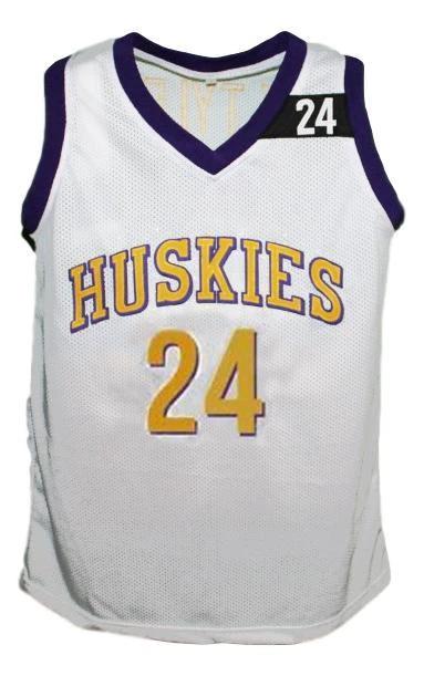 A Tyler Jersey #24 HuskiesThe 6th Movie Basketball Sewn White by My store basketball