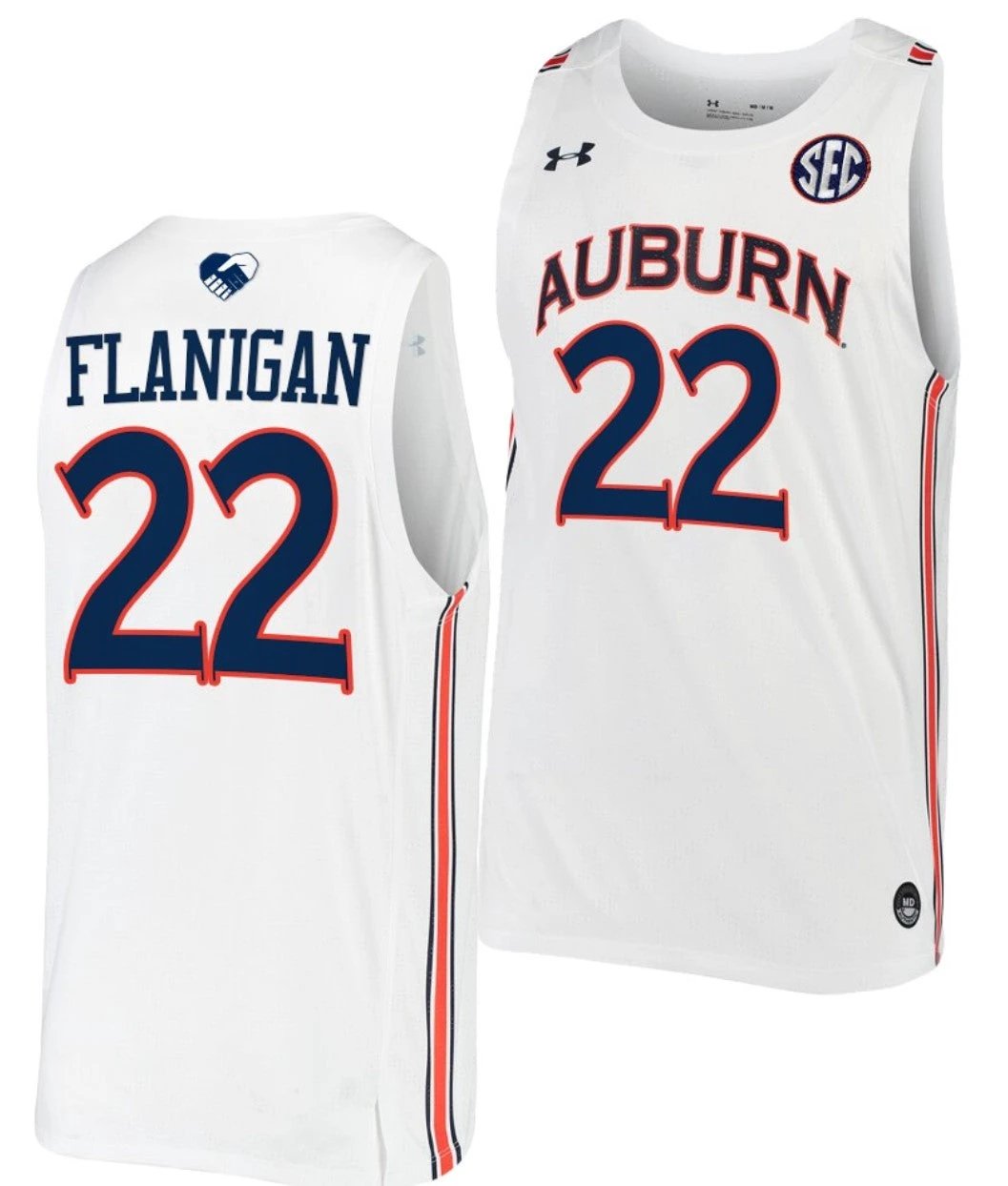 Allen Flanigan Jersey Auburn Tigers College Basketball #22 by My store basketball