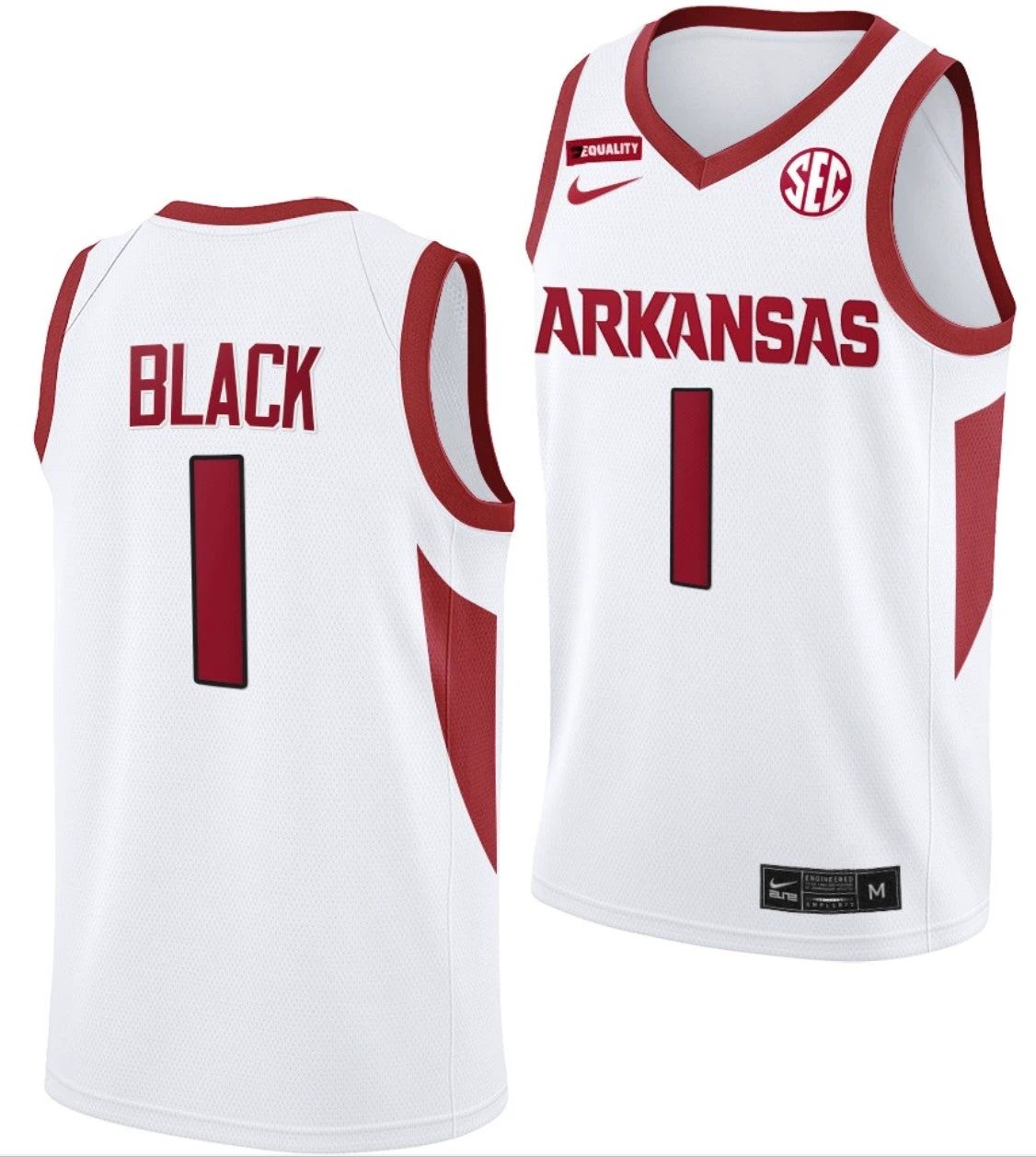 Anthony Black Jersey Arkansas Razorbacks College Basketball #1 by My store basketball