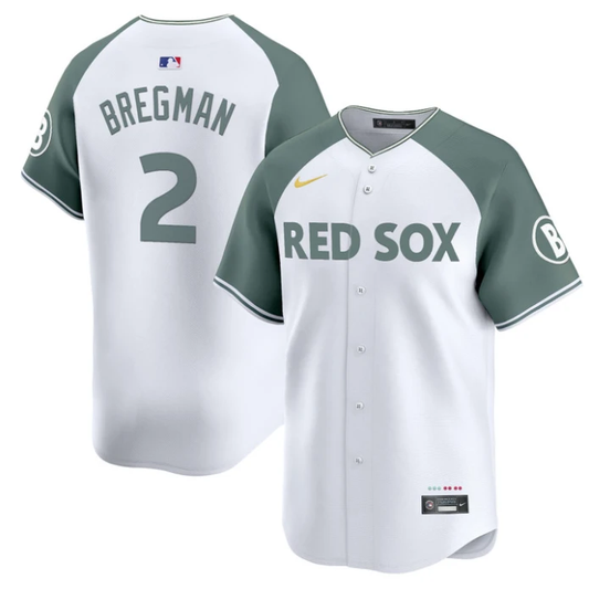 Alex Bregman Jersey #2 Boston Red Sox 2025 City Connect Vapor Premier Limited Stitched Alternate by My Store