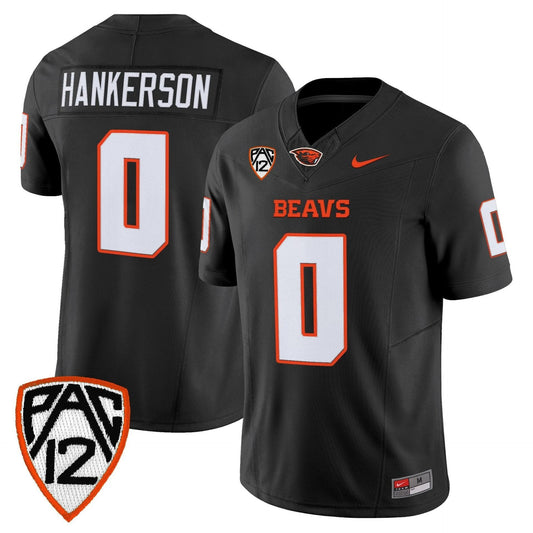 Anthony Hankerson Jersey #0 Oregon State Beavers 2025 Limited Stitched Black by My Store NCAA Football Jerseys
