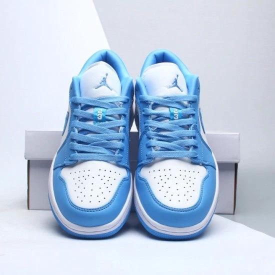 Air Jordan 1 Retro Low Unc University Blue White by Air Jordan