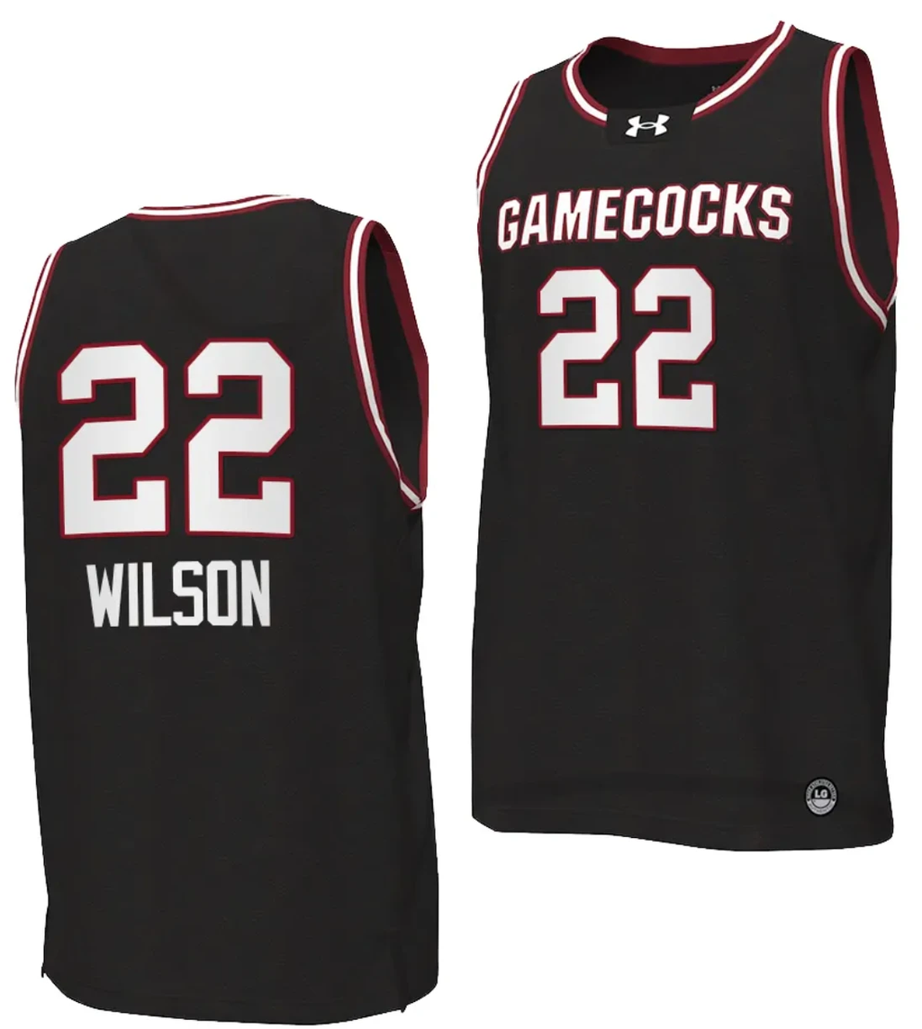 Raven Johnson Jersey #25 South Carolina Gamecocks College Basketball 2023-24 Replica Black by My store basketball