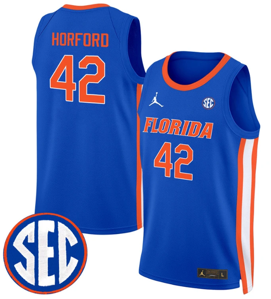 Al Horford Jersey #42 Florida Gators Swingman Basketball Stitched Royal by My store basketball