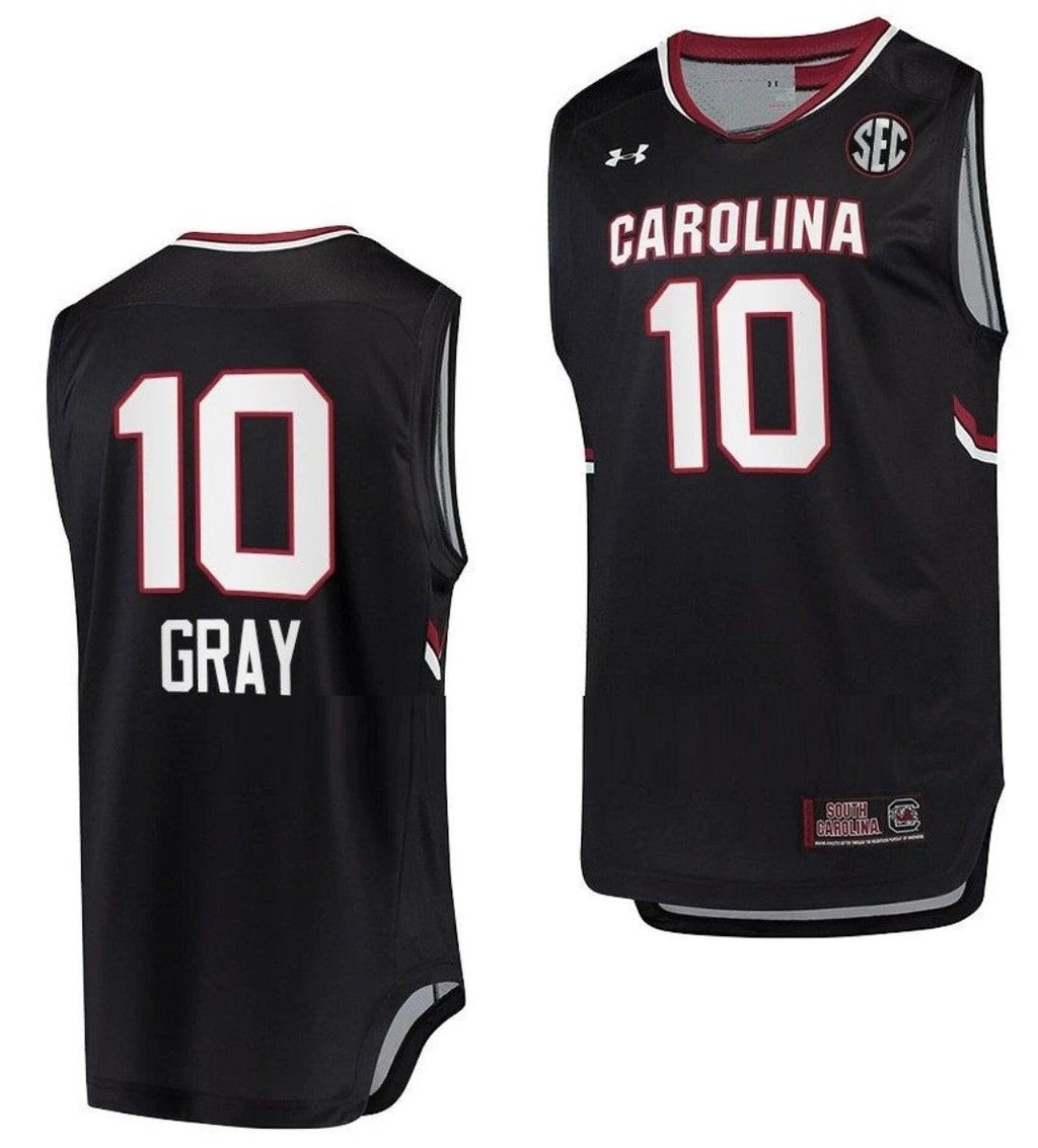 Allisha Gray Jersey South Carolina Gamecocks Jersey College Basketball Black #10 by My store basketball