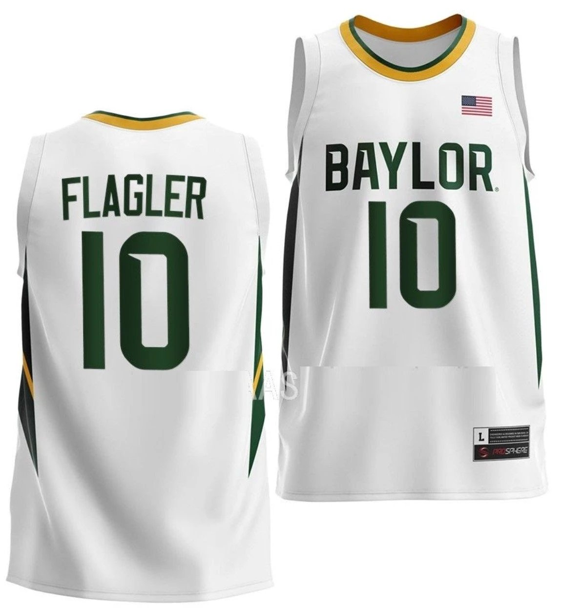 Adam Flagler Jersey Baylor Bears College Basketball #10 by My store basketball