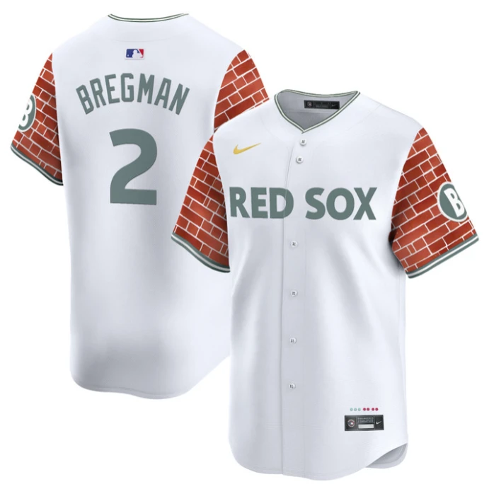 Alex Bregman Jersey #2 Boston Red Sox 2025 Fenway Red Brick Style Vapor Premier Stitched White by My Store