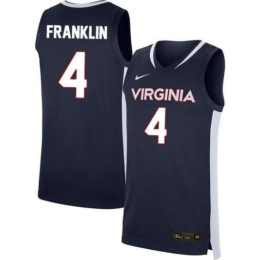 Armaan Franklin Jersey #4 Virginia Cavaliers College Basketball Stitched Navy by My store basketball