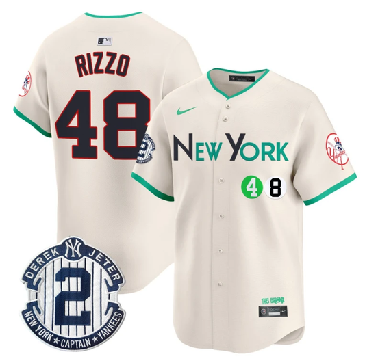 Anthony Rizzo Jersey #48 New York Yankees City Connect Vapor Premier Limited Stitched Cream by My Store