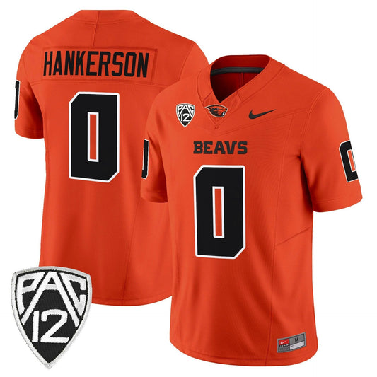 Anthony Hankerson Jersey #0 Oregon State Beavers 2025 Limited Stitched Orange by My Store NCAA Football Jerseys