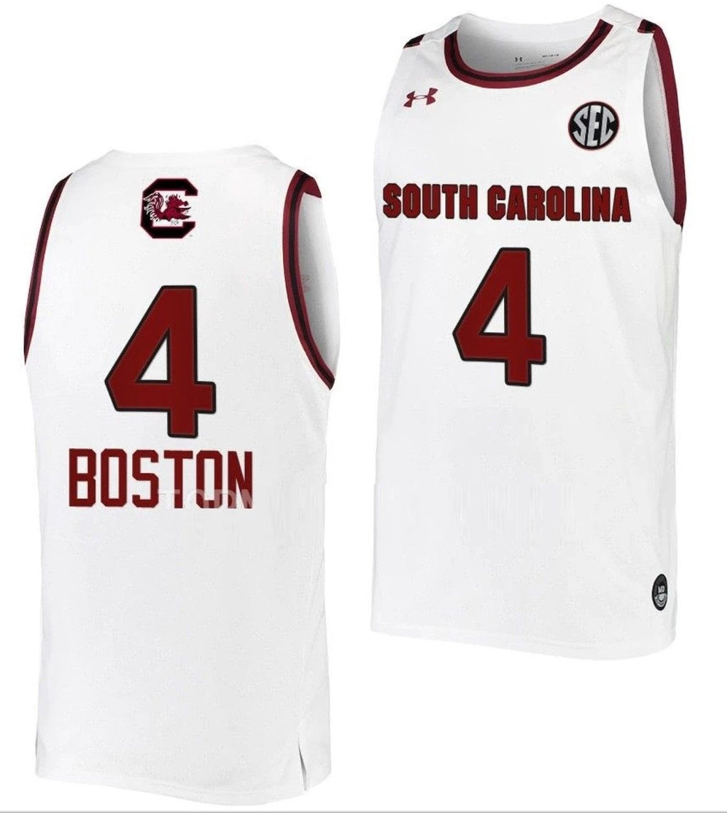 Aliyah Boston Jersey South Carolina Gamecocks College Basketball White #4 by My store basketball
