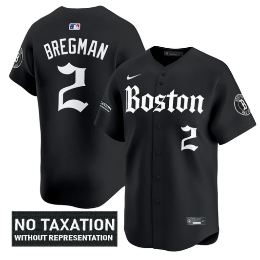 Alex Bregman Jersey #2 Boston Red Sox Retro Newspaper Edition Vapor Premier Limited Stitched Black by My Store