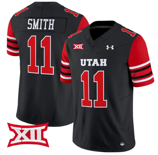 Alex Smith Jersey #11 Utah Utes Vapor Limited College Football Stitched Black by My Store