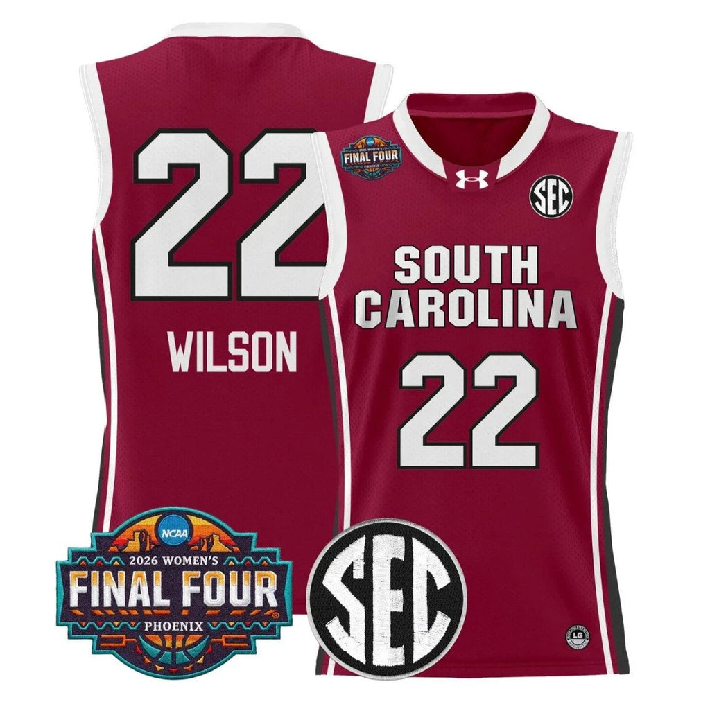 A'ja Wilson Jersey #22 South Carolina 2026 Final Four Stitched Garnet by My store basketball