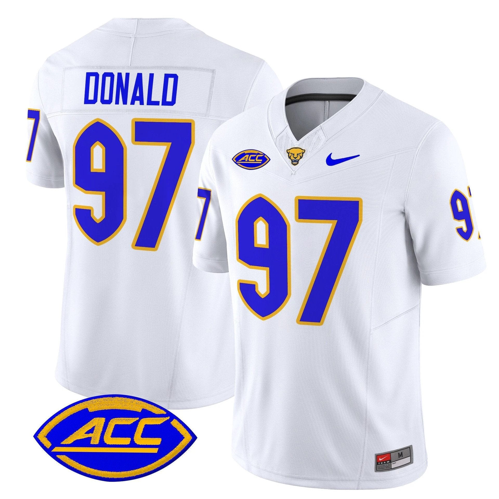 Aaron Donald Jersey #97 Pittsburgh Panthers 2025 Limited Stitched White by My Store