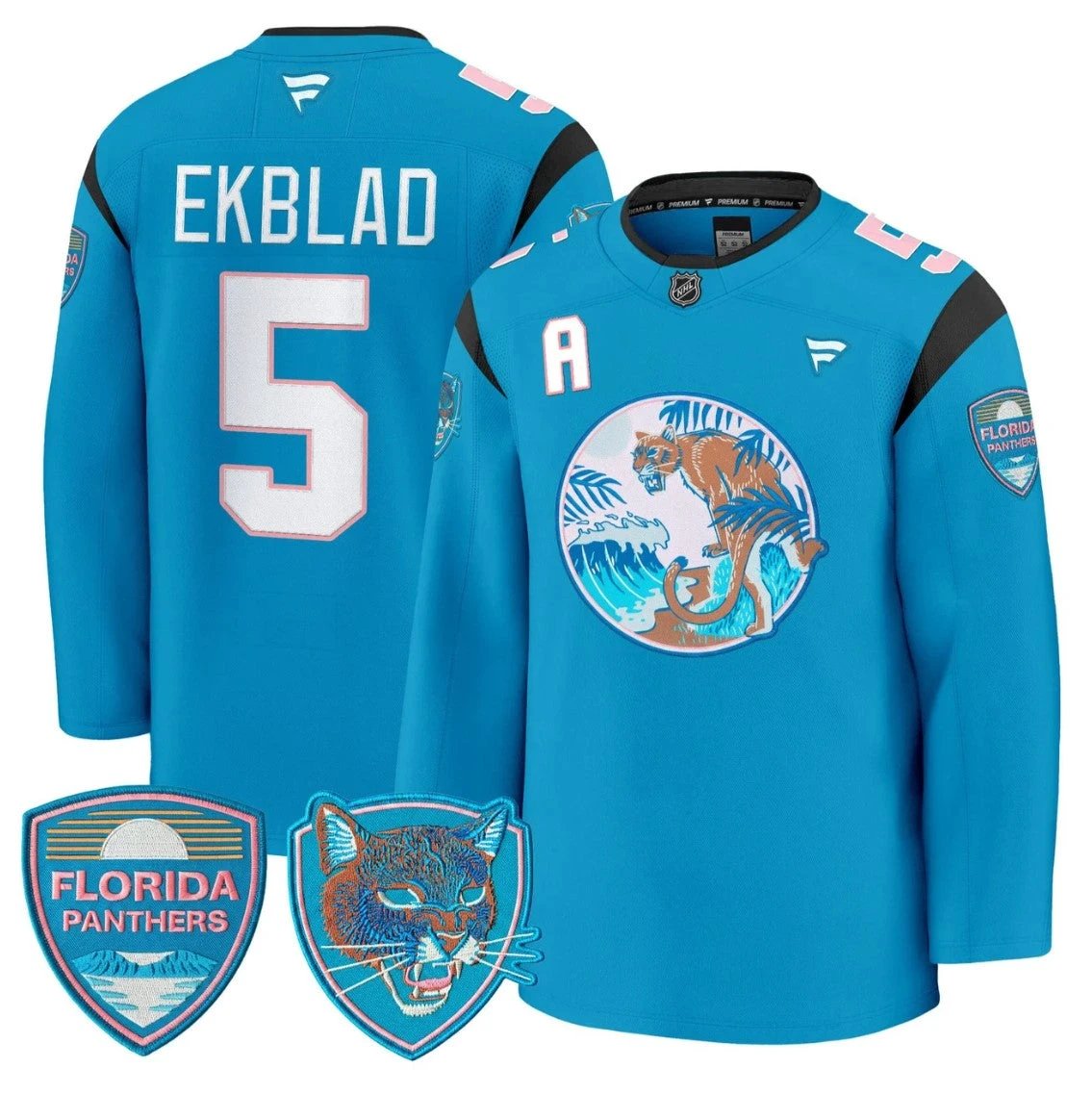 Aaron Ekblad Jersey #5 Florida Panthers SoFlo Night Edition Premium Stitched by Hockey David