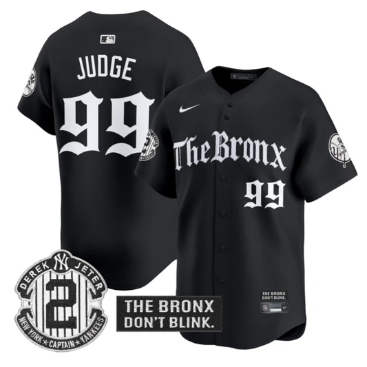 Aaron Judge Jersey #99 Yankees The Bronx Gothic Ink Drop Edition Stitched Black by My Store