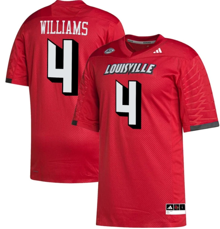 Aaron Williams Louisville Cardinals Football Jersey All Stitched by NCAA Football Jersey