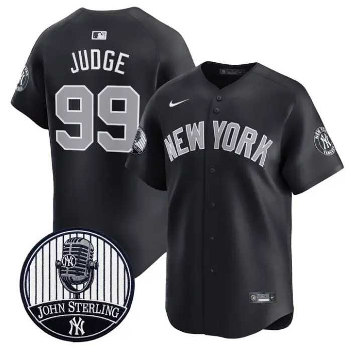 Aaron Judge Jersey #99 Yankees John Sterling Voice Tribute Stitched by My Store