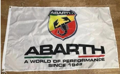 Abarth Flag 3X5 Ft Polyester Banner USA 90x150cm by flagsjustdoit