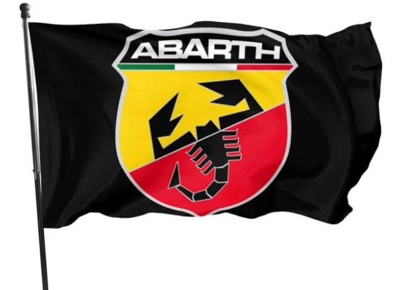 Abarth Racing Flag 3X5 Ft Polyester Banner USA 90x150cm by flagsjustdoit