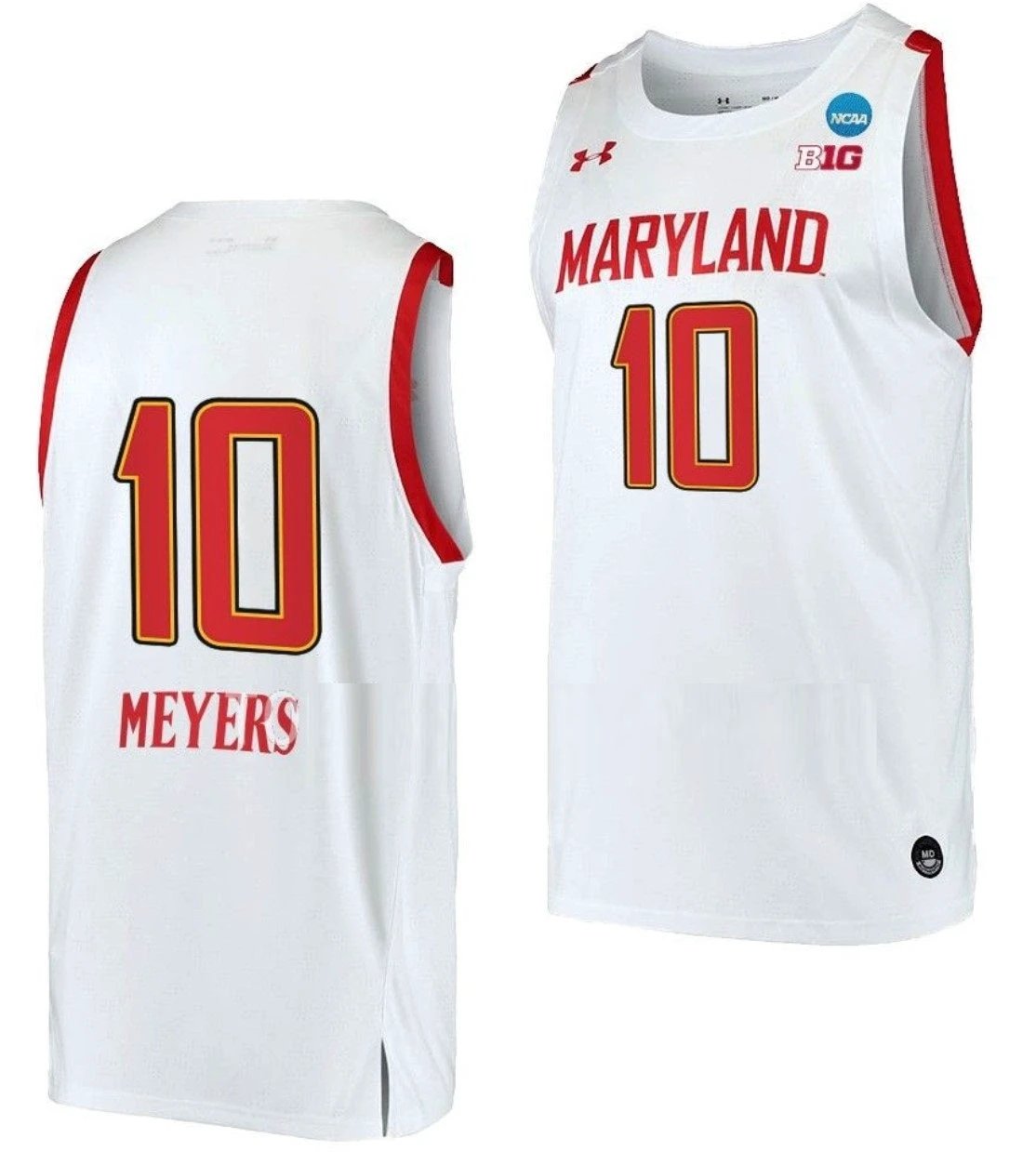 Abby Meyers Jersey Maryland Terrapins College Basketball 2023 NCAA March Madness White #10 by My store basketball