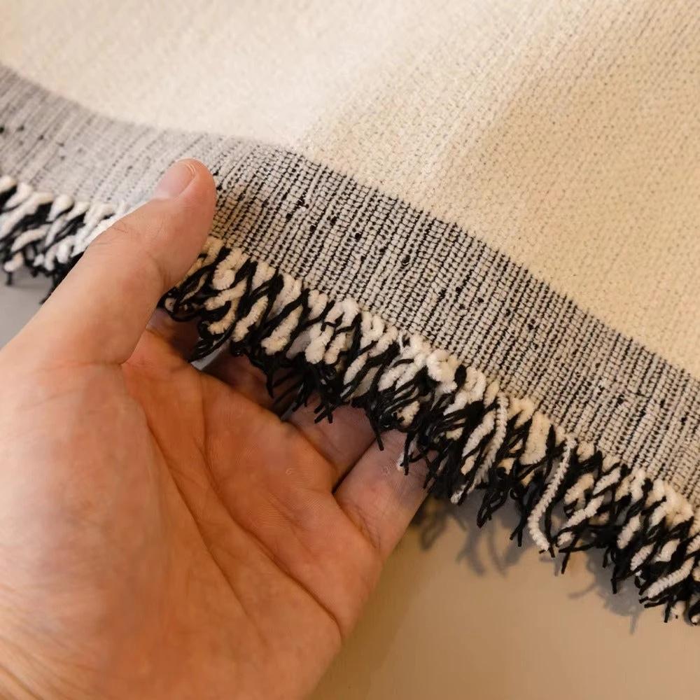 Abstract Brushstroke Chenille Sofa Cover by Casa & Beyond