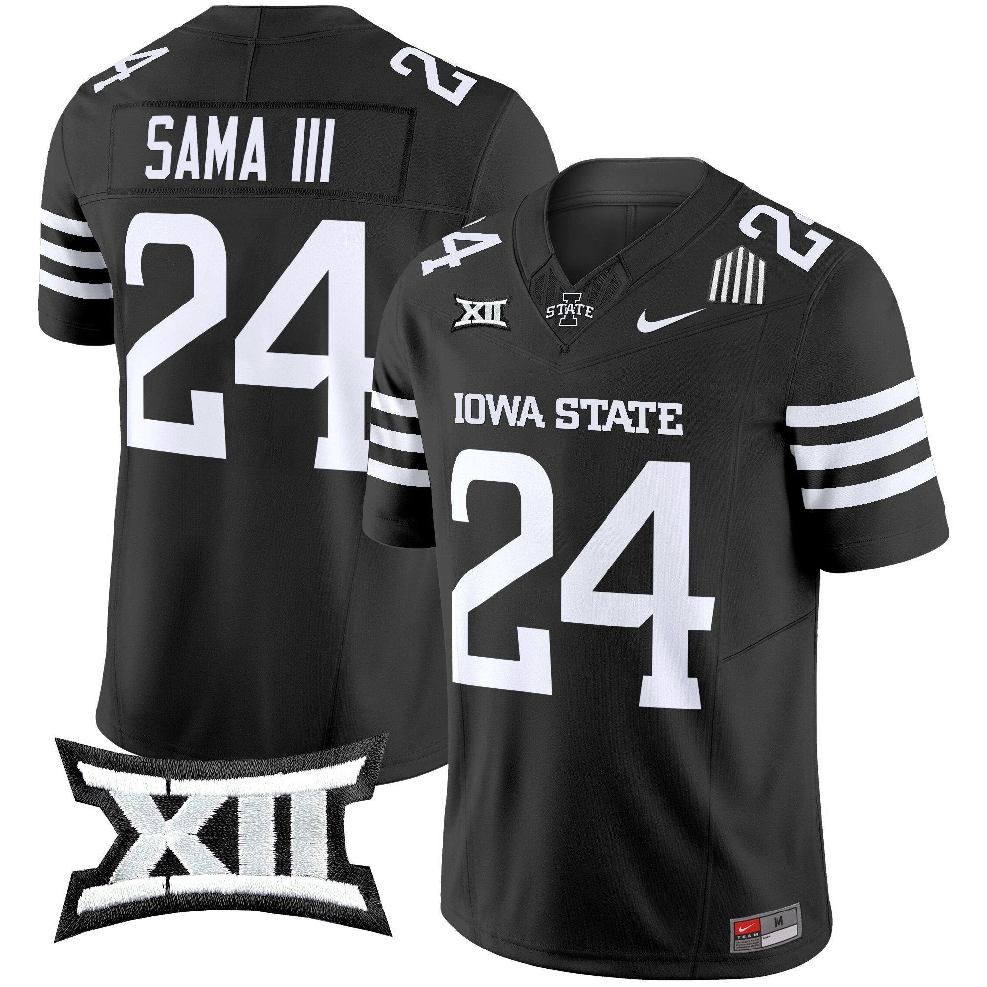 Abu Sama III Jersey #24 Iowa Black by My Store