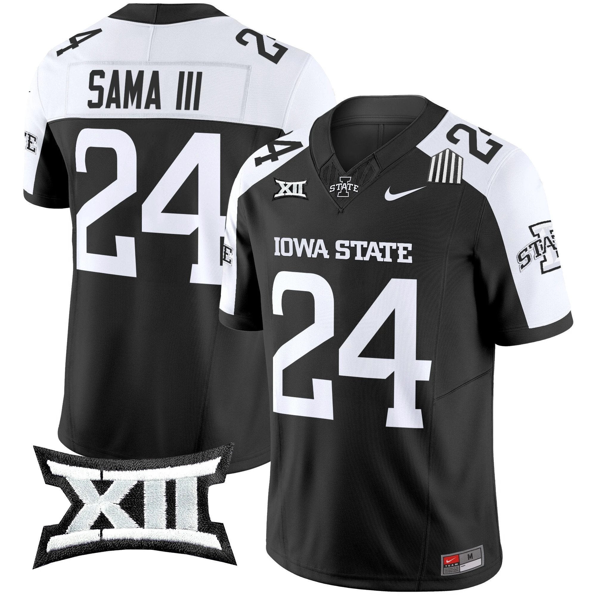 Abu Sama III Jersey #24 Iowa SBlack Alternate by My Store