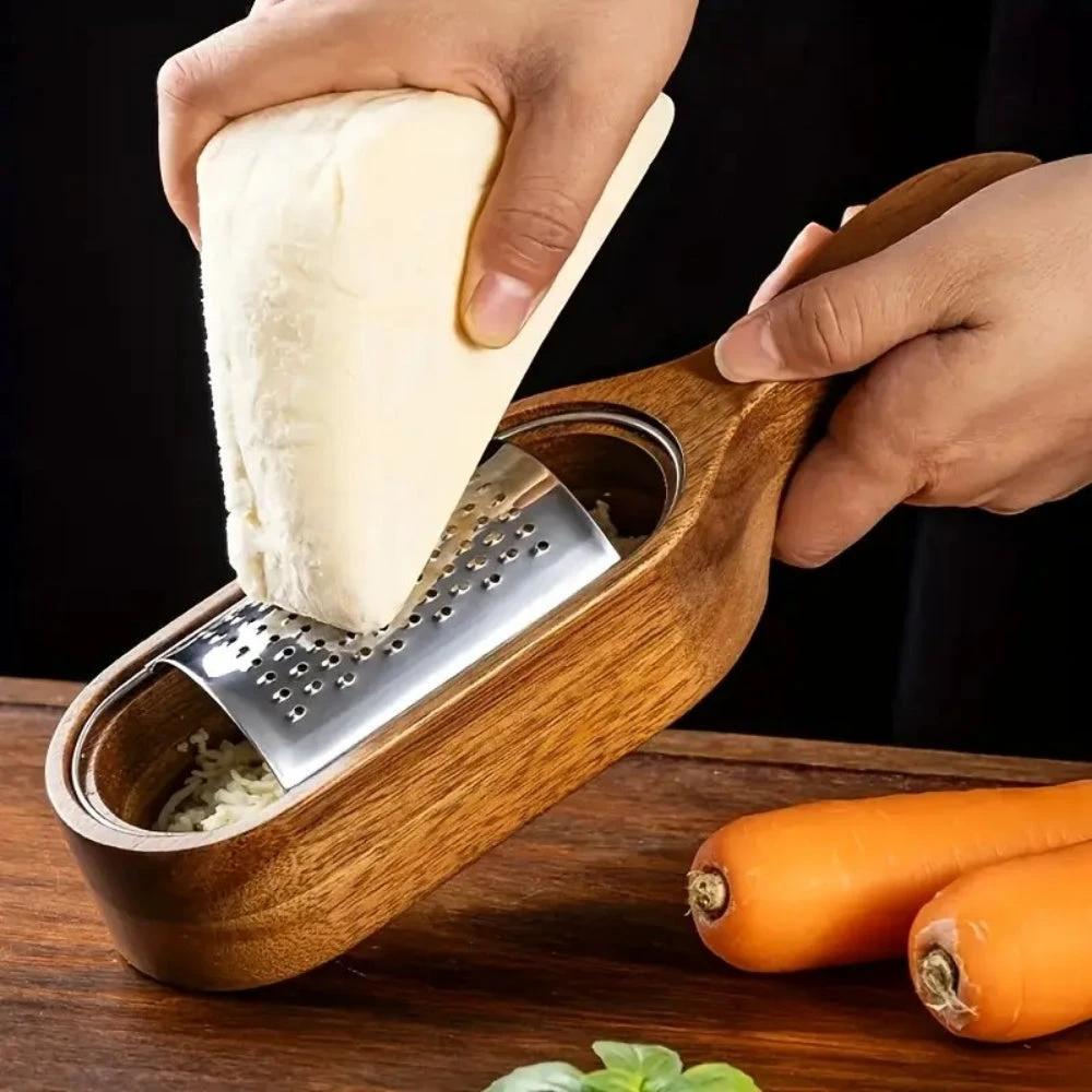 Wood Grip Cheese Grater by Casa & Beyond