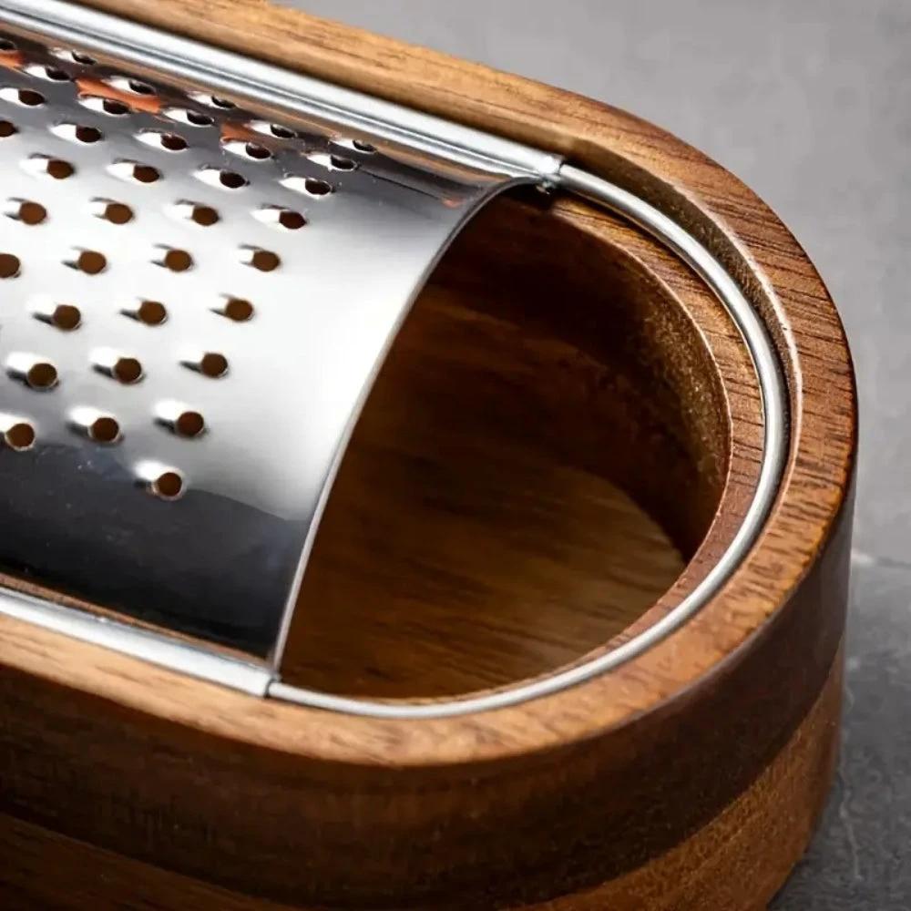 Wood Grip Cheese Grater by Casa & Beyond
