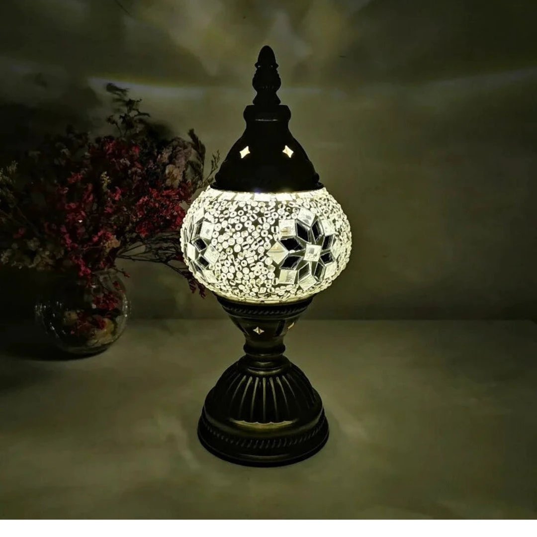 Mosaic Colorful Pattern Table Lamp Bowlift by Bowlift